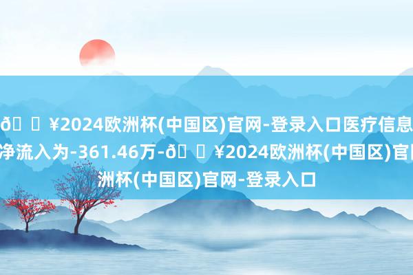 🔥2024欧洲杯(中国区)官网-登录入口医疗信息化认识主力净流入为-361.46万-🔥2024欧洲杯(中国区)官网-登录入口