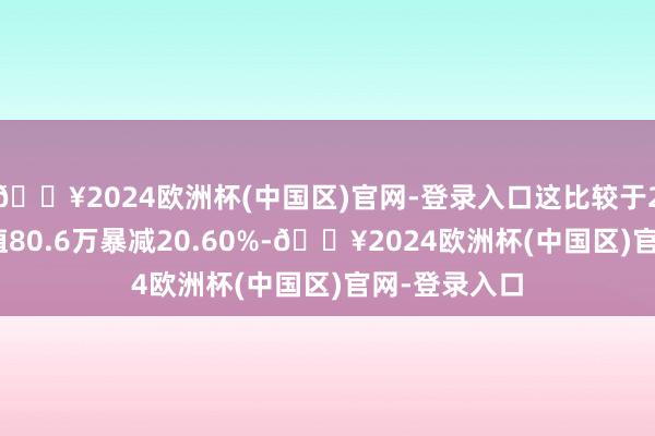 🔥2024欧洲杯(中国区)官网-登录入口这比较于2020年的峰值80.6万暴减20.60%-🔥2024欧洲杯(中国区)官网-登录入口